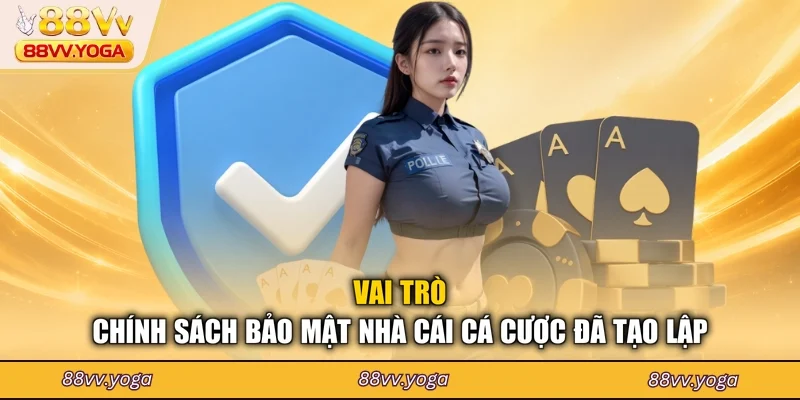 Vai trò chính sách bảo mật nhà cái cá cược đã tạo lập